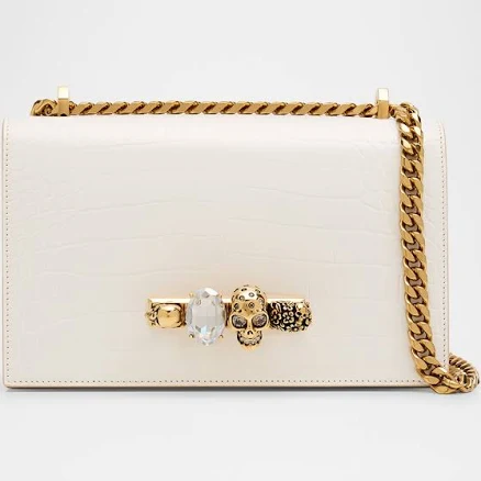 McQueen Women's Jeweled Satchel Bag