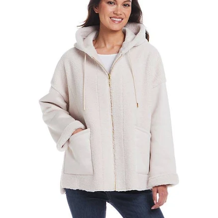 Weathercast Women's Reversible Faux Shearling Jacket