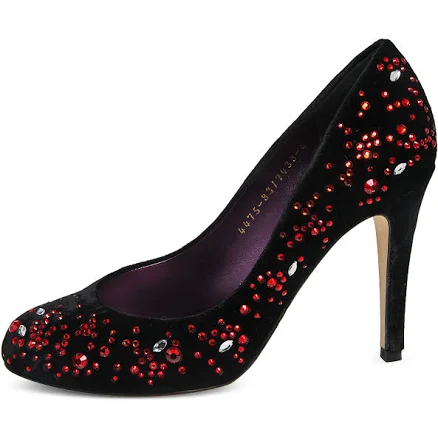 Gina Crystal-embellished Velvet Pumps
