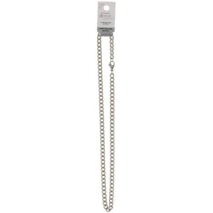18" Stainless Steel Curb Chain Necklace