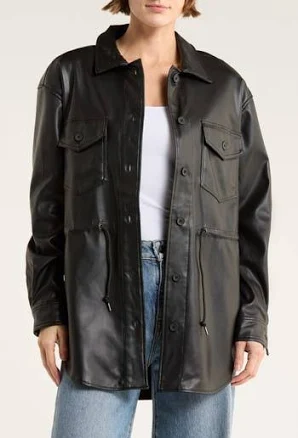 International DESIGNER Women's Faux Leather Jacket