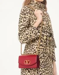 Small Valentino Garavani Vain Shoulder Bag In Shiny Calfskin