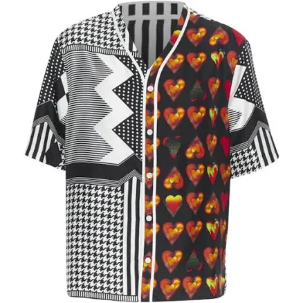 Versace Men's Silk Baseball Shirt