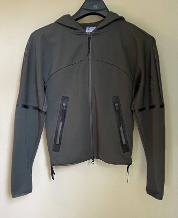 Adidas Z.n.e. Parley Green Hooded Zip-up Tech Jacket - Men's Size Xs