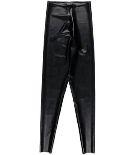 Saint Laurent Skinny Leg Pants in Black, Women's XXS