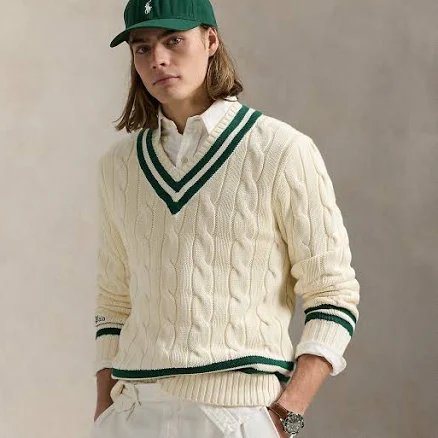 Polo Ralph Lauren Men's Cricket Wool V-Neck Sweater