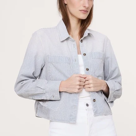 Banana Republic Women's Cropped Denim Shirt