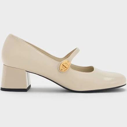 Charles & Keith Hettie Patent Mary Jane Pumps