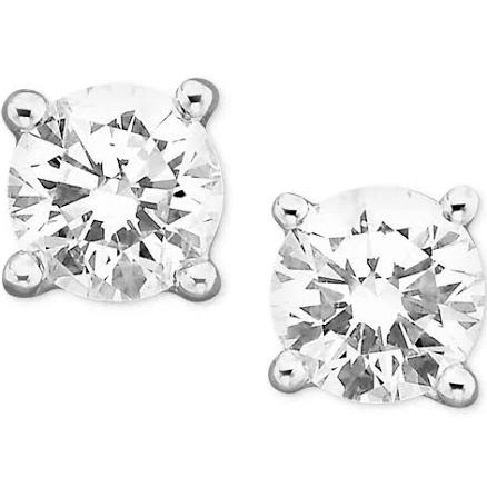 Macy's 1/3 ct. t.w. Diamond Stud Earrings in 18k White Gold