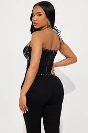 Desert Rider Corset Top - Black