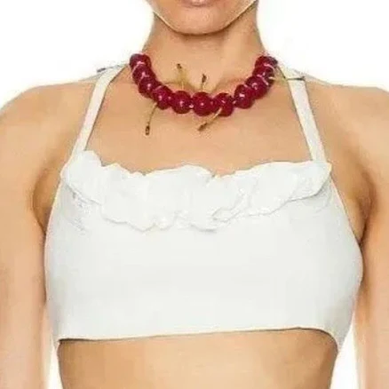 JACQUEMUS Le Bandeau Frivolli Ruffled Bra Top - Black