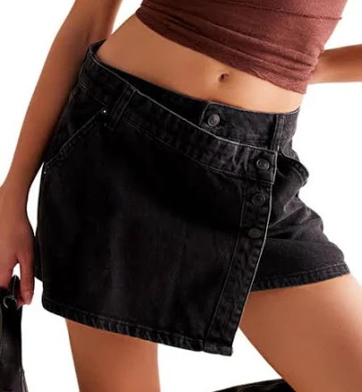 Free People Wynne Denim Skirt