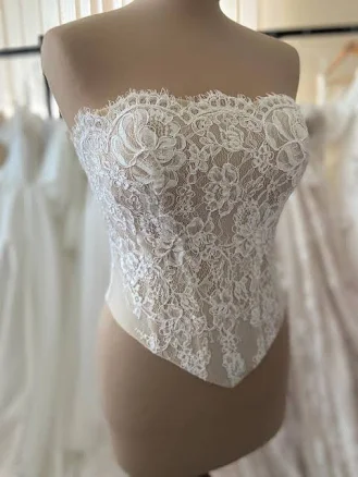 Handmade Chantilly Lace Corset Top