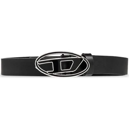 Diesel Women's 1dr Logo- Buckle Leather Belt