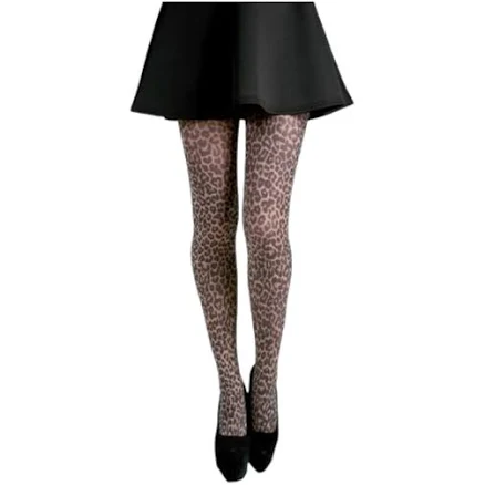 Italian Leopard Print Tights
