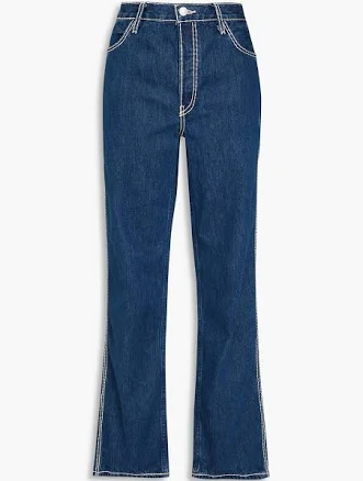 RE/DONE High-rise straight-leg jeans - Women - Dark denim Jeans - 28