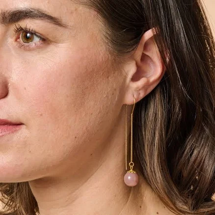 Ten Thousand Villages Rosebud Threader Earrings