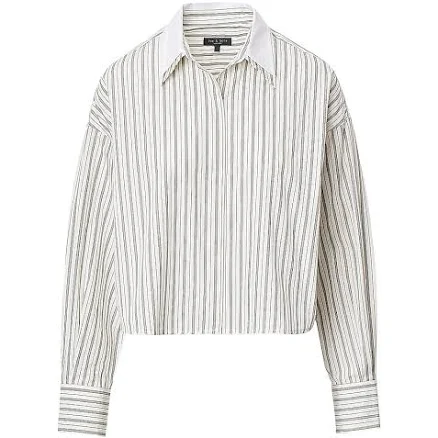 rag & bone Women's Marin Stripe Layered Cotton Shirt