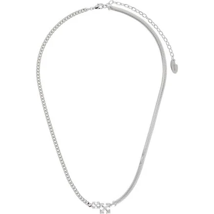Off-White Double Arrow Necklace