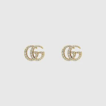 Gucci Gg Marmont Crystal Earrings