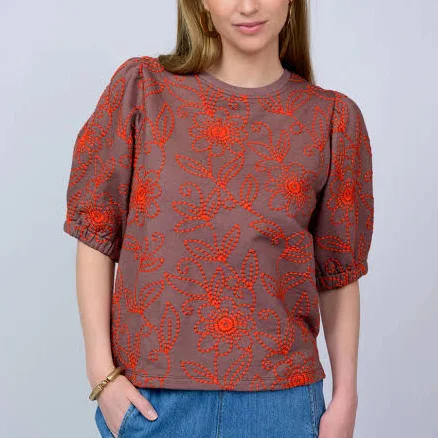 Floral Vines Knit Top