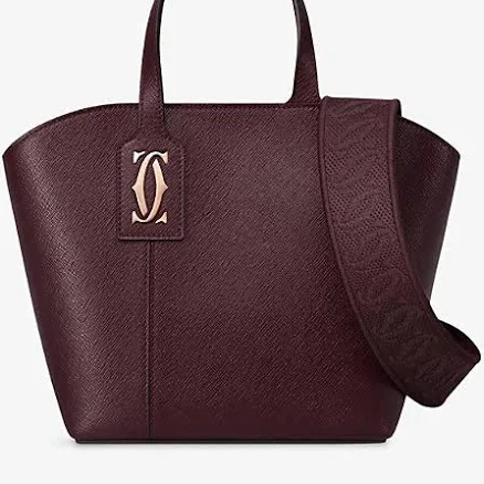 Cartier C de Mini Leather Tote Bag with Top Handle