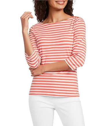 J.McLaughlin Women's Wavesong Striped Tee Shirt