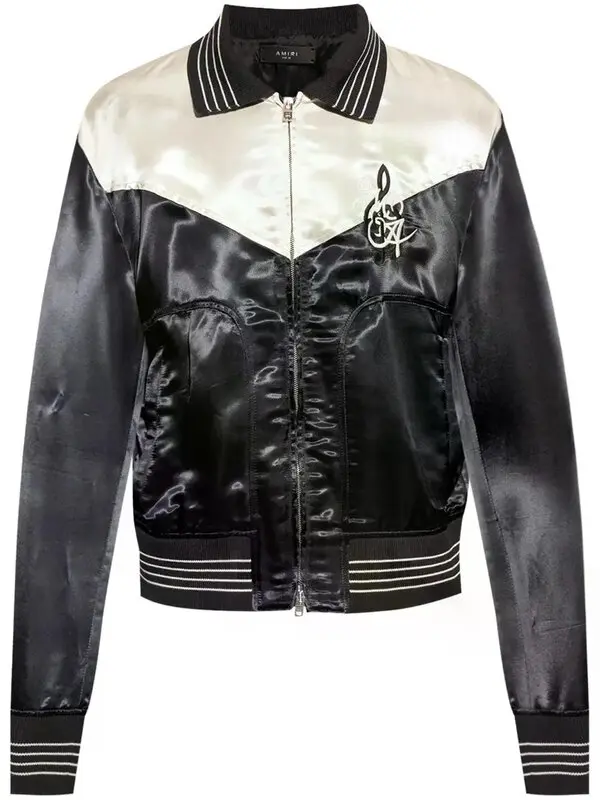 Embroidered-logo Bomber Jacket
