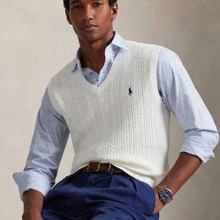 Polo Ralph Lauren Men's Cable-Knit Sweater Vest