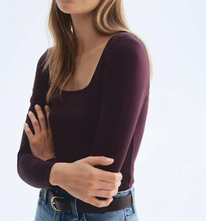H&M Ladies Long-Sleeved Thong Bodysuit