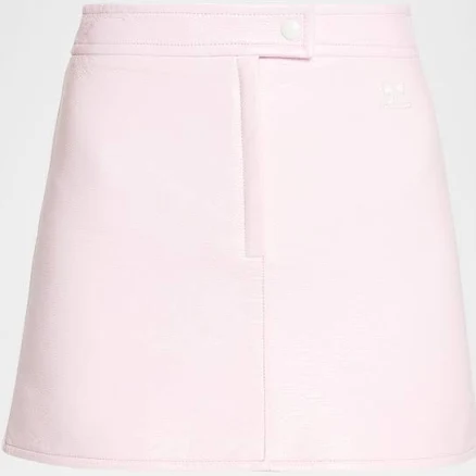 Courreges Women's Reedition Vinyl Mini Skirt
