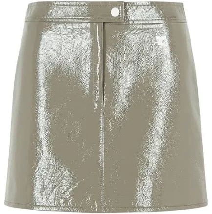 Courrèges Reedition Vinyl Mini Skirt - FR40