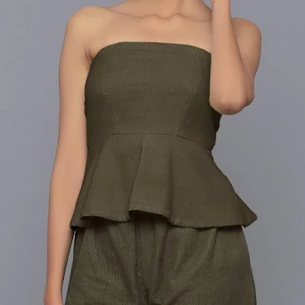 Cotton Corduroy Tube Top