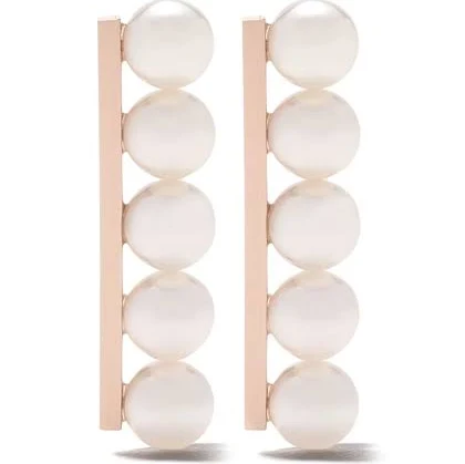 Tasaki 18kt Rose Collection Line Balance Plus Earrings