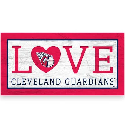 Fan Creations Cleveland Indians Heart Love Sign