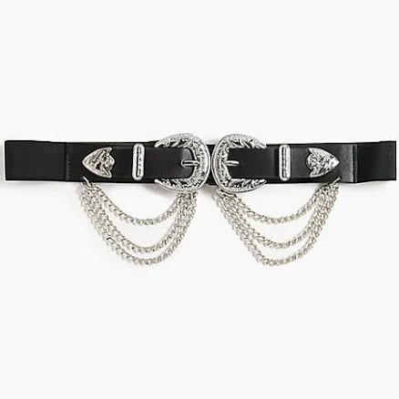 Ella Shea Double Buckle & Chain Belt