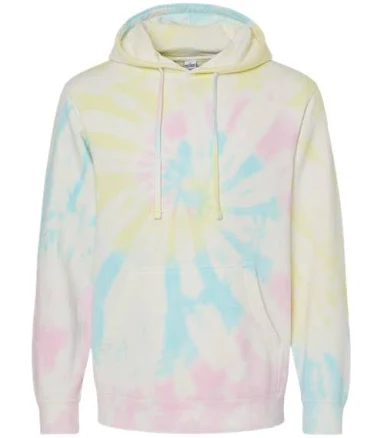 prm4500td Independent Trading Co Midweight Tie-Dyed Hooded Sweatshirt
