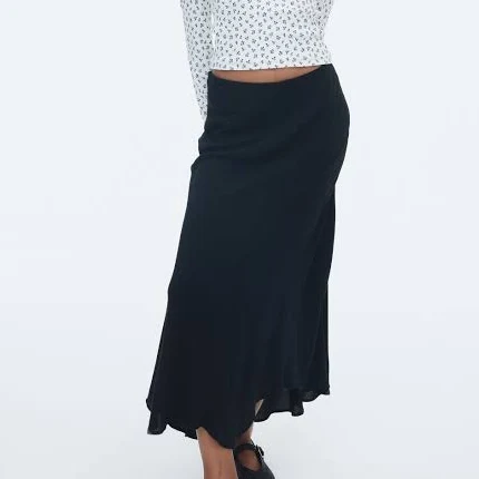 H&M Ladies Asymmetric Midi Skirt