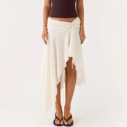 Abeda Asymmetrical Midi Skirt