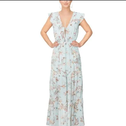 Rachel Roy Women's Alice Floral Crepe Maxi Dress