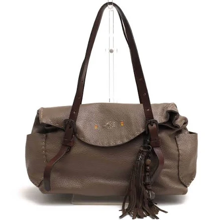 Henry Beguelin Sandelia Xs Leather Shoulder Bag Brown Genuine Leather