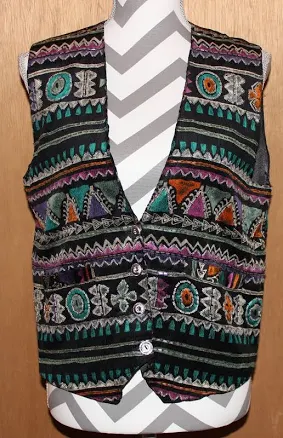 Debut Vest, With Sequin-embellishments, Size M
