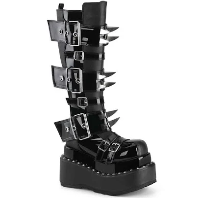 BEAR-215 Women's Platform Gothic Boots with Pf Buckle