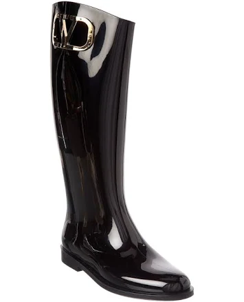 Valentino Garavani Women's VLogo Tall Waterproof Rubber Rain Boots