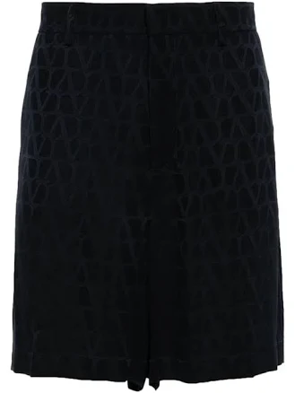 Valentino Garavani Toile Iconographe Silk Bermuda Shorts