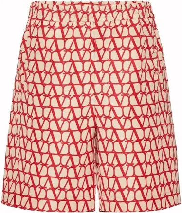 Valentino Garavani Women's Toile Iconographe Bermuda Shorts