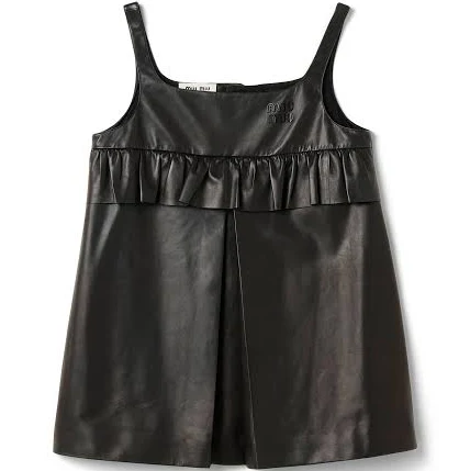 Miu Miu Nappa Leather Mini-dress
