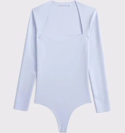 Abercrombie & Fitch Women's Ava Long-Sleeve Sculpt Matte Bodysuit