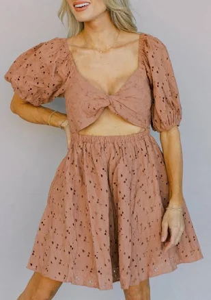 Britt Mini Dress In Mauve