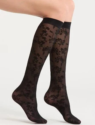 Nordstrom Floral Lace Knee High Socks